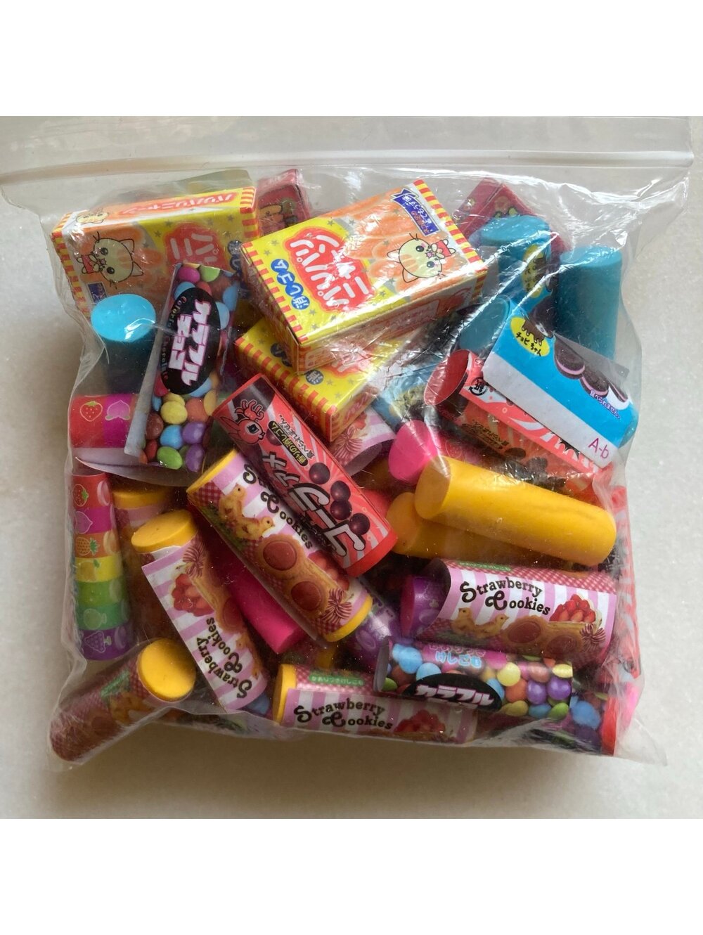 Iwako Japanese Bento Eraser Mixed Lot Food Fruit Sweets Desserts